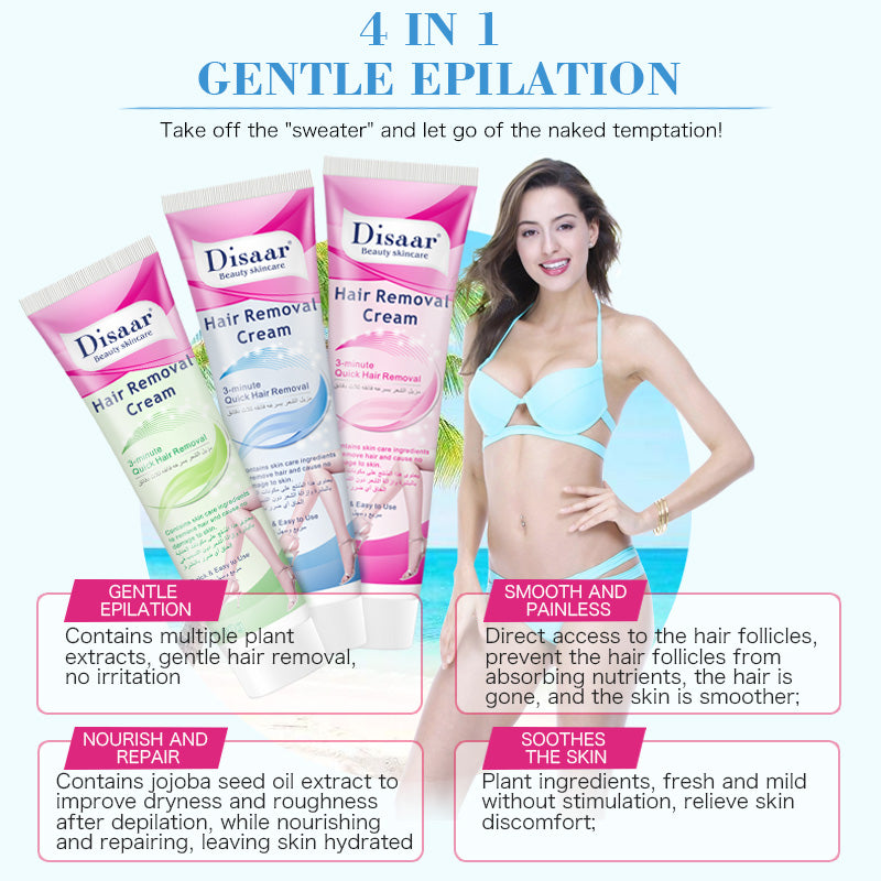Disaar Natural Quick Legs Permanent Armpit Private Parts Body Best Hair Removal Cream
