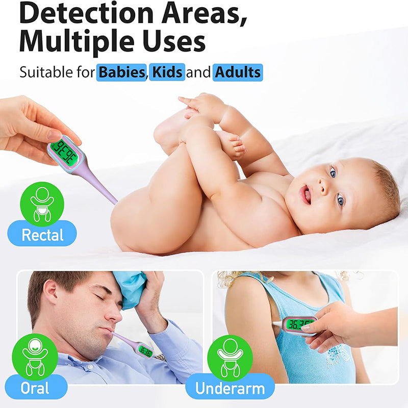 Digital Body Temperature Thermometer Armpit Clinical Fever Body Battery Powered Armpit Fever Tester Plastic Digital Termometre