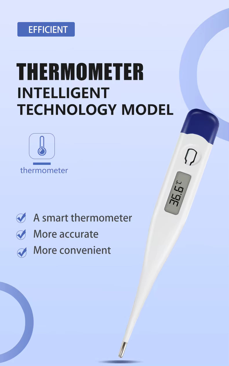 Electric Digital Thermometer Hard Head Armpit Temperature Measuring Device Clinical Fever for Baby ROHS Certified