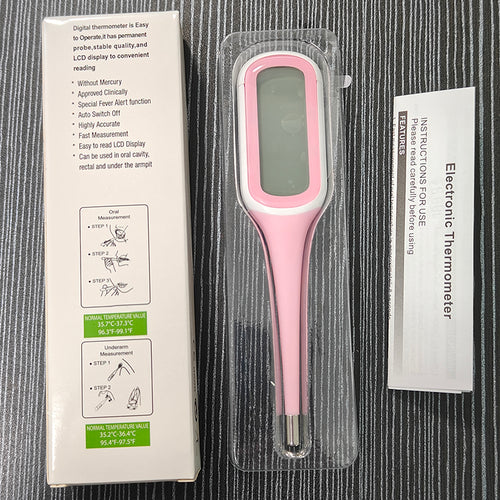 Digital Body Temperature Thermometer Armpit Clinical Fever Body Battery Powered Armpit Fever Tester Plastic Digital Termometre