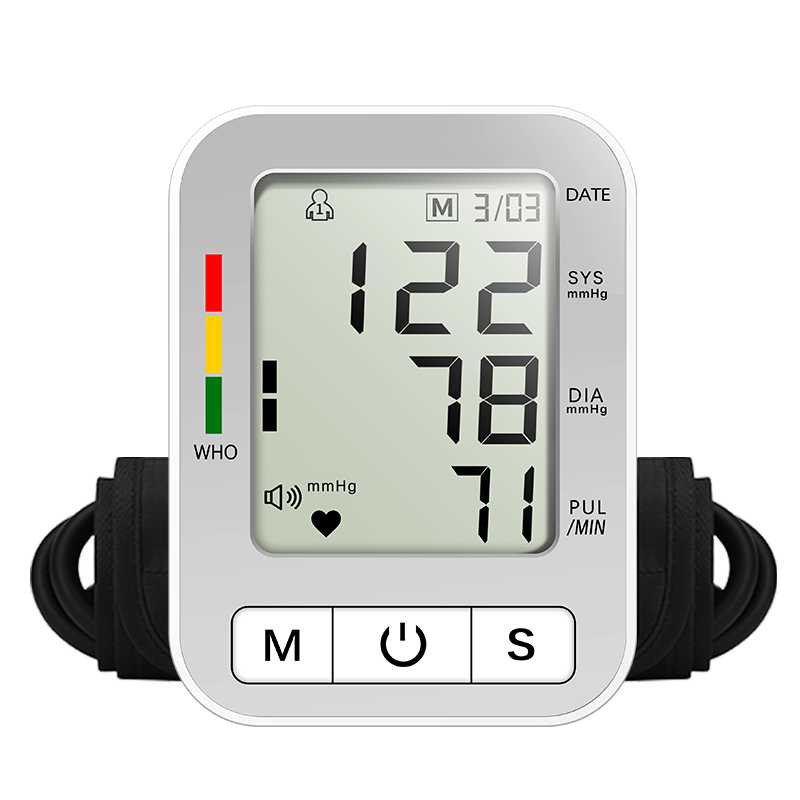 Digital Upper Arm Blood Pressure Monitor Electronic Sphygmomanometer BP Blood Pressure Machine