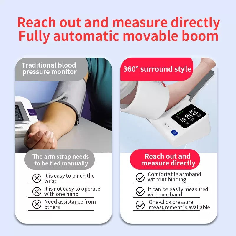 Big Screen Digital Upper Arm Blood Pressure Monitor for Hospital Use Automatic Measurement Electric RoHS Certified